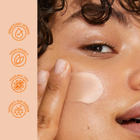BYOMA Ultralight Face Fluid SPF 30 application on skin