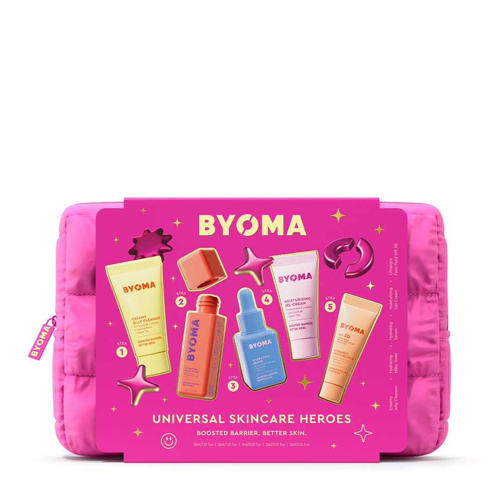 BYOMA Universal Skincare Heroes 5-Piece Kit front view