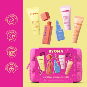 BYOMA Universal Skincare Heroes 5-Piece Kit packaging