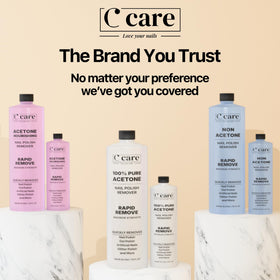 C CARE 100% Pure Acetone Nail Polish Remover 8 Fl oz packaging details