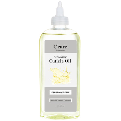 C CARE Cuticle Oil 8 oz front view with spill-proof bottle