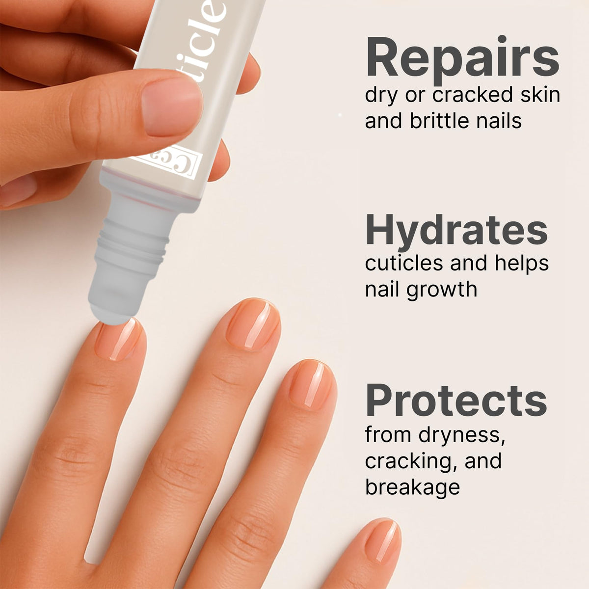 C CARE Cuticle Oil application on cuticles