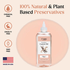 C CARE Cuticle Oil bottle with cap off