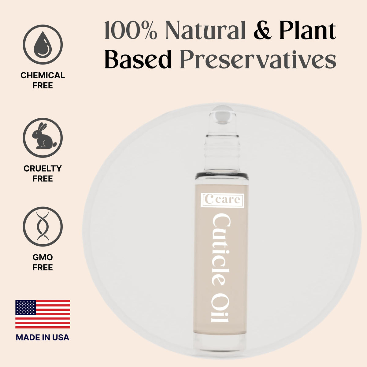 C CARE Cuticle Oil bottle with label