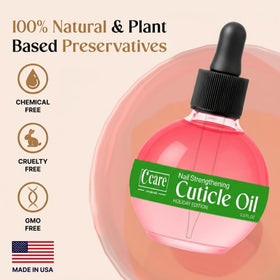 C CARE Cuticle Oil bottle with spill-proof design