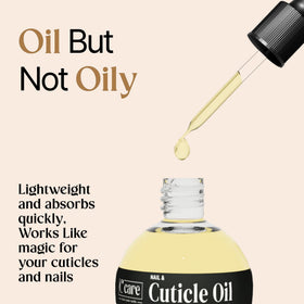 C CARE Sweet Almond Cuticle Oil application on nails