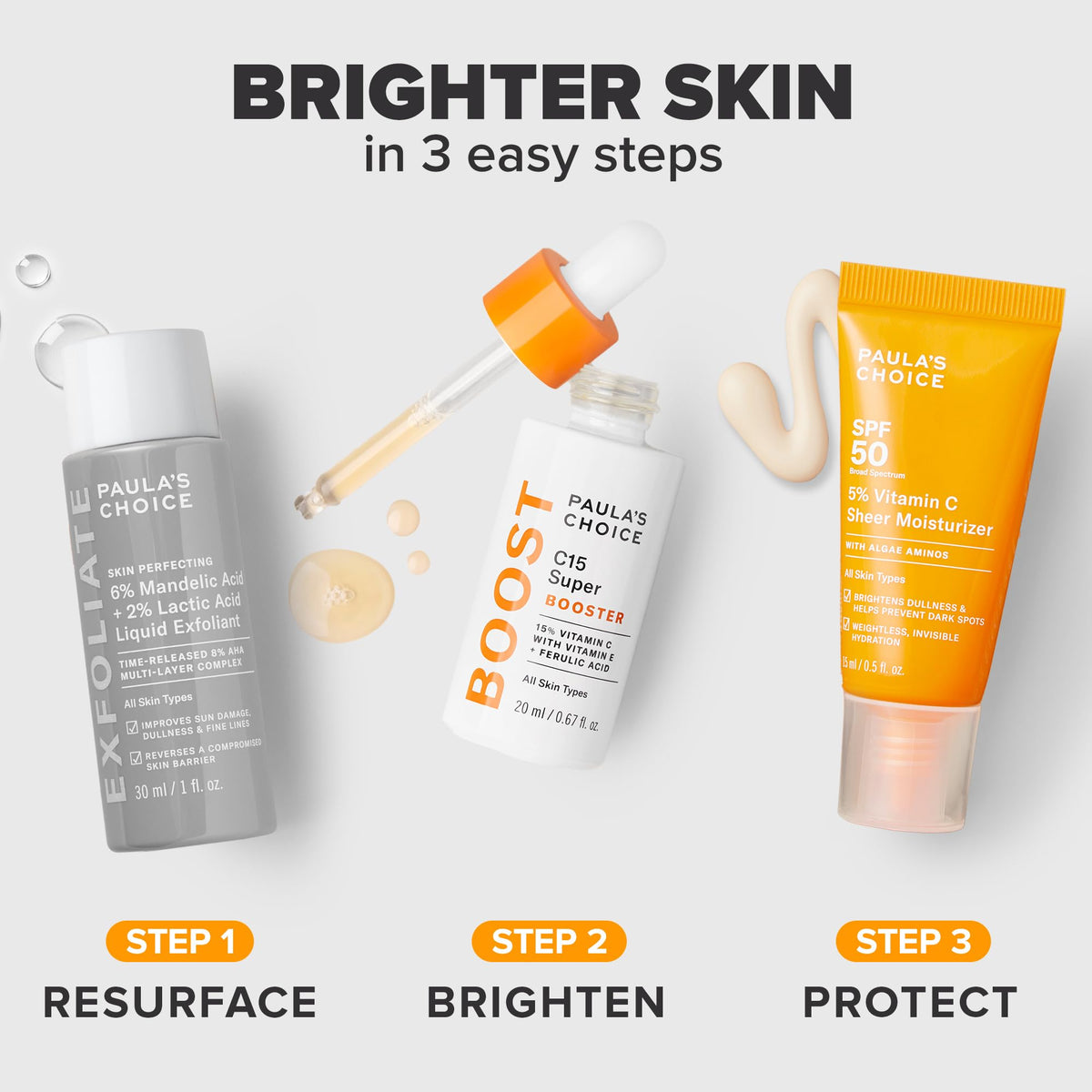 C5 SPF 50 sunscreen tube from Paula's Choice Brighter Days Ahead Kit