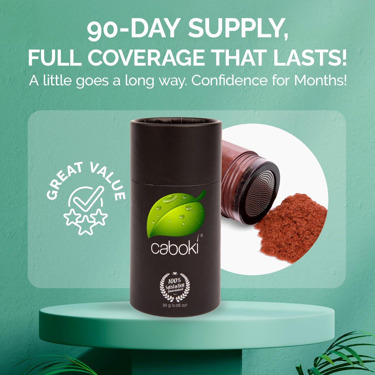 Caboki Hair Fibers applicator bottle side view