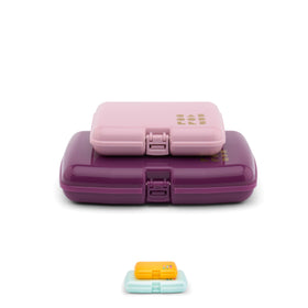 Caboodles Care Pack Lil Bit Set in pink and violet front view