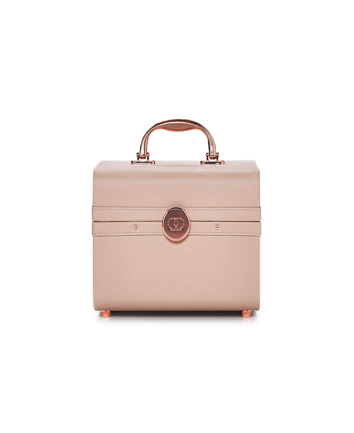 Caboodles Life & Style Small Train Case in Oat front view