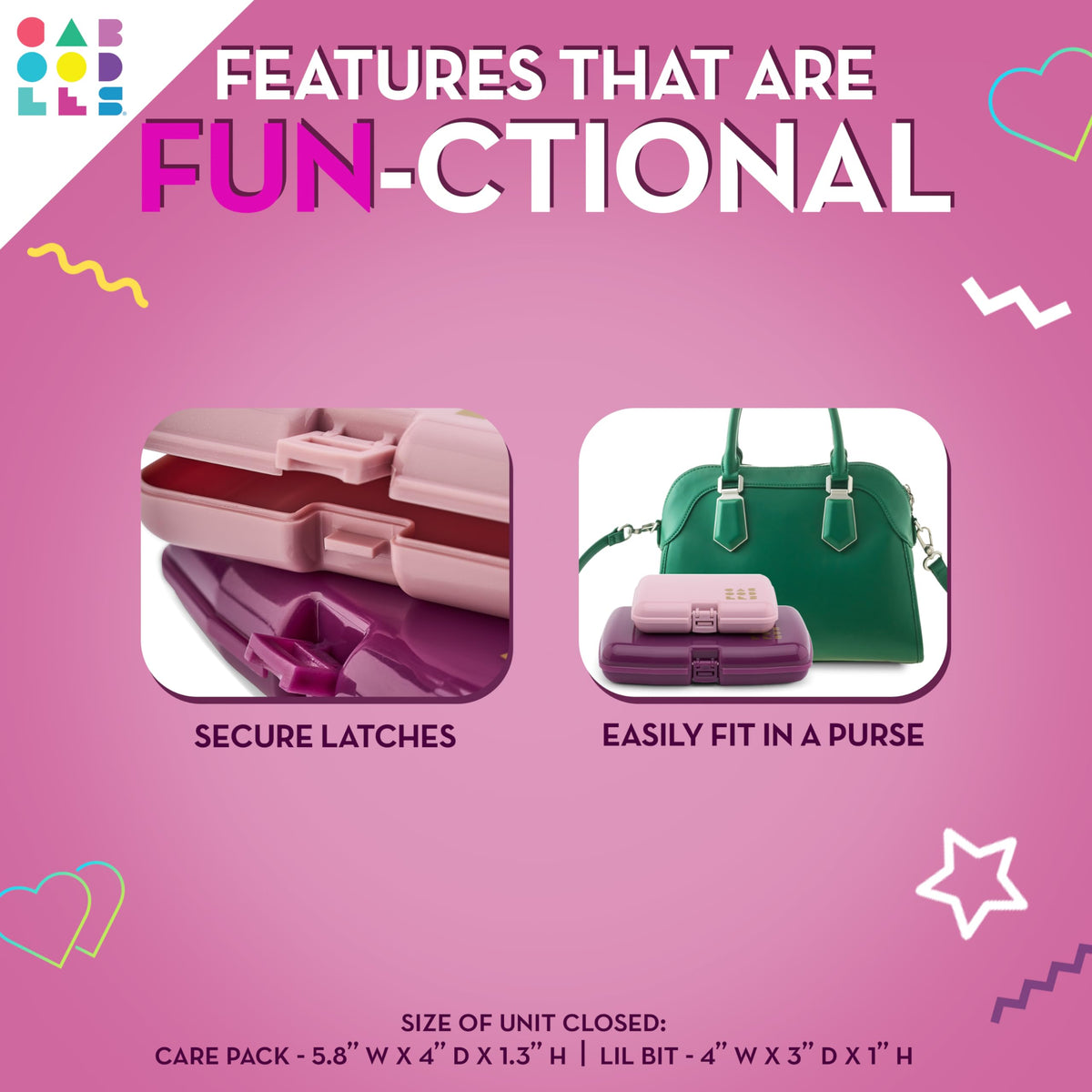 Caboodles Lil Bit Set compact case side view