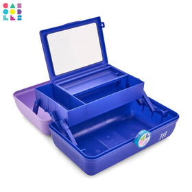 Caboodles On-The-Go Girl Makeup Box side view with latch closed