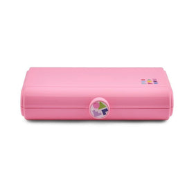 Caboodles Take-It Tote cosmetic case front view in pink