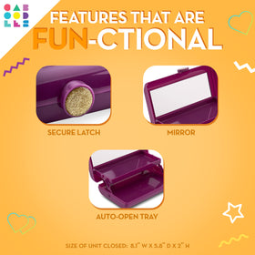 Caboodles Take-It Tote large mirror and interior compartments
