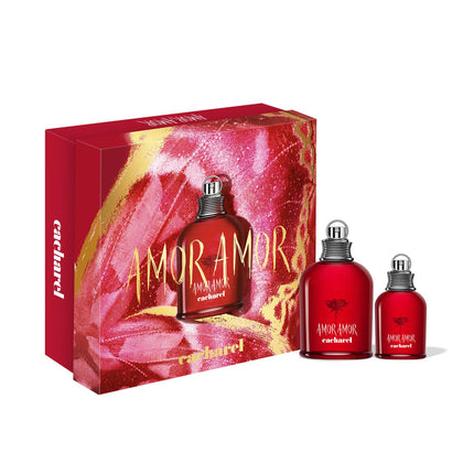 Cacharel Amor Amor Eau de Toilette 100ml front view with vibrant red bottle