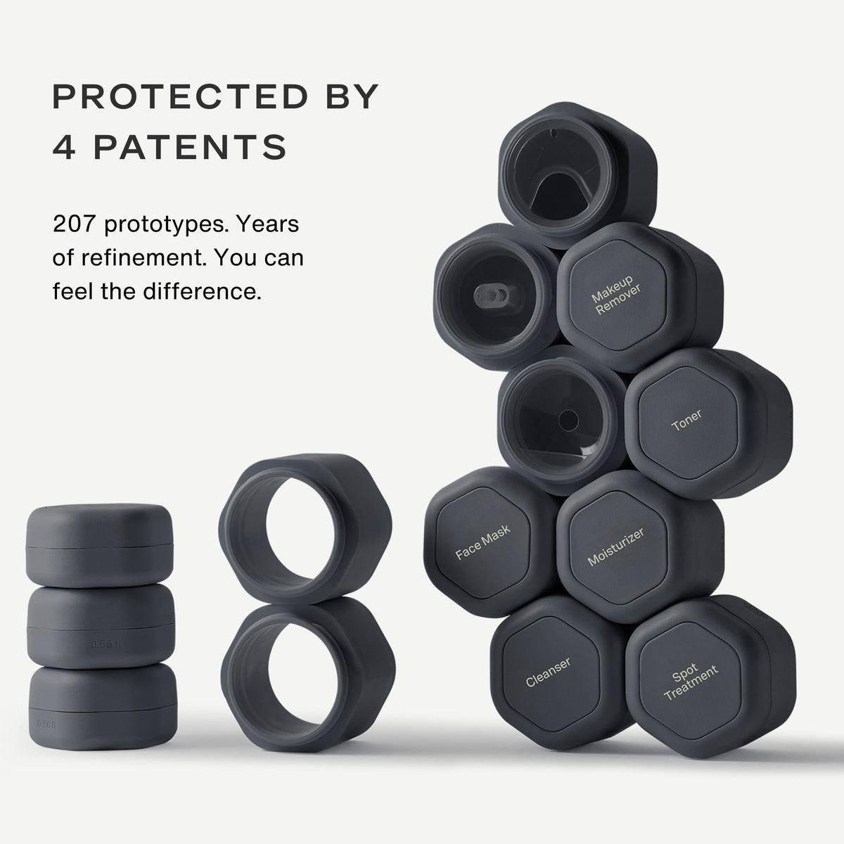 Cadence capsules showing magnetic design and labels