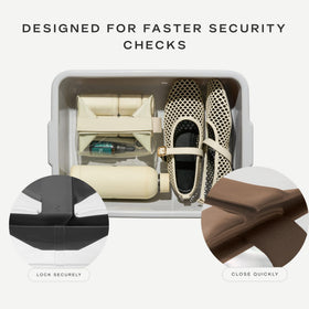 Cadence Parcel Clear Travel Kit compact size with travel essentials