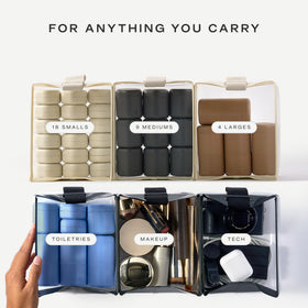 Cadence Parcel Clear Travel Kit with various Cadence Capsules