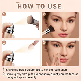 CAHIUYOA Airbrush Foundation Makeup 01 Natural packaging