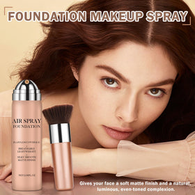 CAHIUYOA Airbrush Foundation Makeup 01 Natural with powder puff
