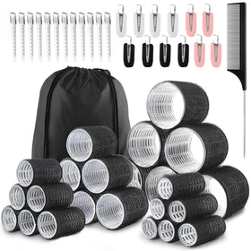 Caija-H Hair Rollers Set including various sizes and clips