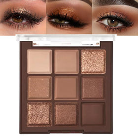 CAKAILA Brown Eyeshadow Palette front view with neutral shades