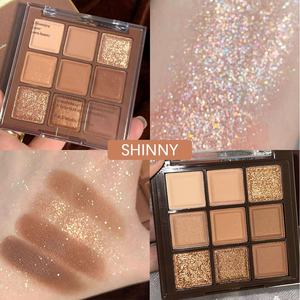 CAKAILA Brown Eyeshadow Palette with applicator