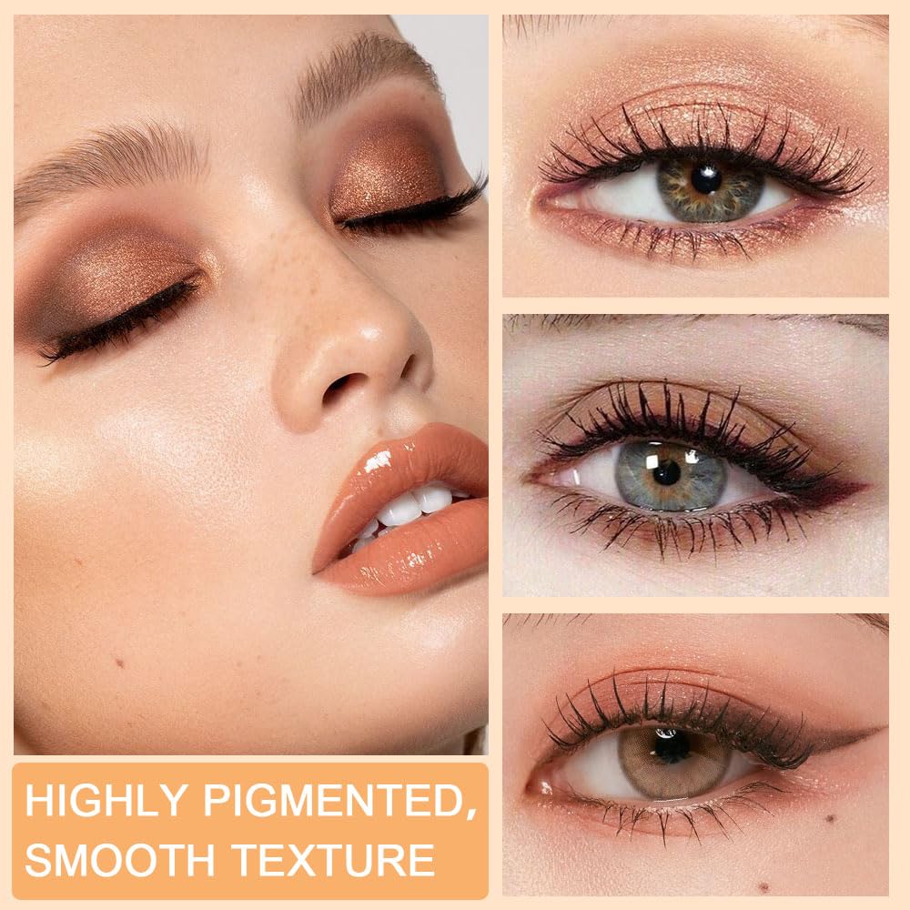 CAKAILA Colourful Eyeshadow Palette lifestyle scene with makeup brushes