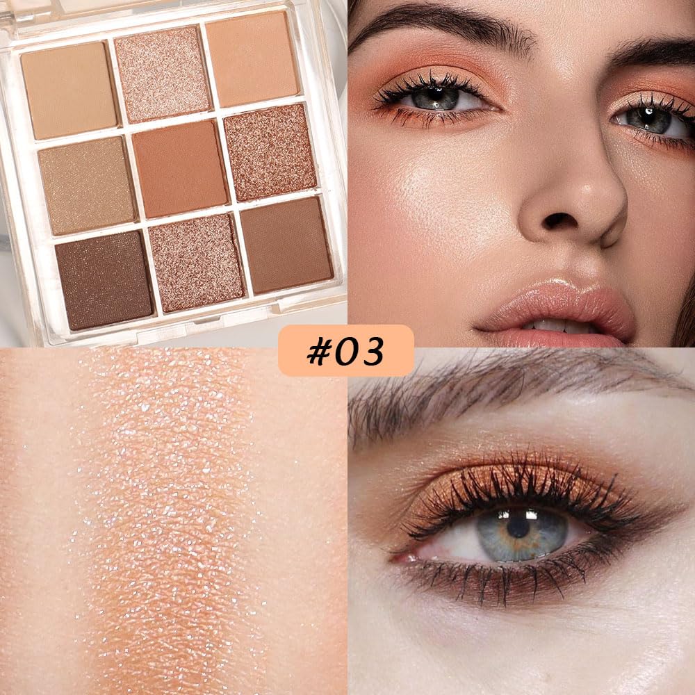CAKAILA Colourful Eyeshadow Palette swatches on skin