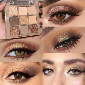 CAKAILA Eye Shadow Palette open showing matte and shimmer colours
