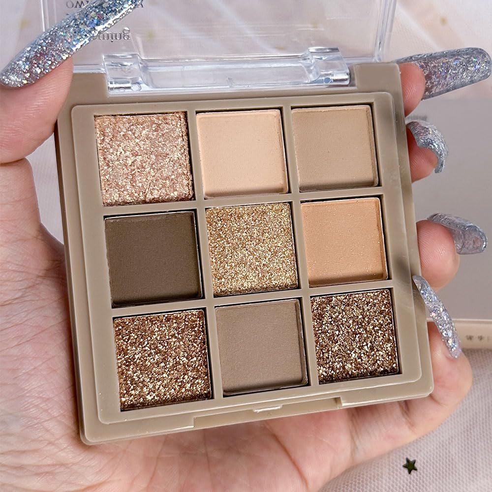 CAKAILA Eye Shadow Palette with swatches on skin
