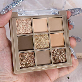 CAKAILA Eye Shadow Palette with swatches on skin