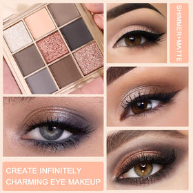 CAKAILA Eyeshadow Palette back view with product details