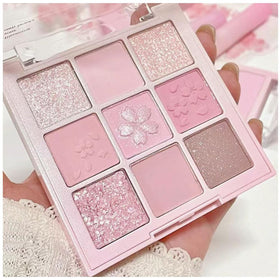 CAKAILA Light Pink Eyeshadow Palette front view with various shades