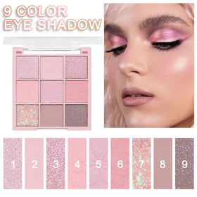 CAKAILA Light Pink Eyeshadow Palette open showing colour selection