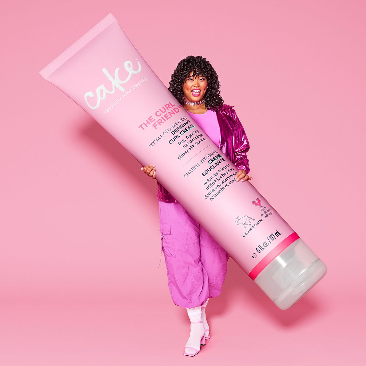 Cake Beauty Curl Friend Defining Cream and Whipped Mousse lifestyle scene