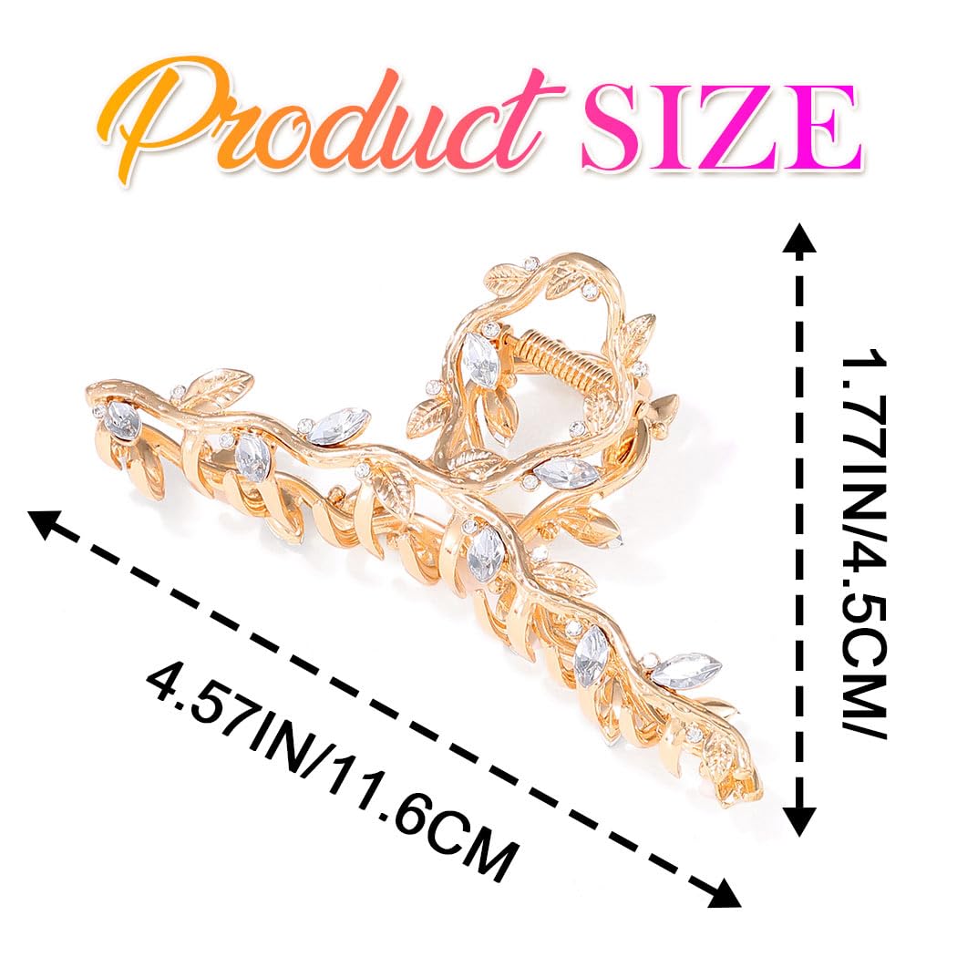 CAKURE Gold Claw Clip in use during makeup application