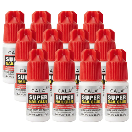 CALA Super Nail Glue pack front view with 12 tubes