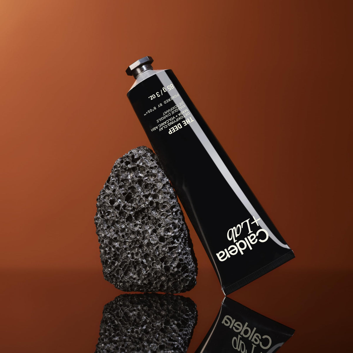 Caldera + Lab The Deep Detoxifying Clay Mask in a bathroom setting