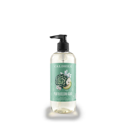 Caldrea Pear Blossom Agave Hand Wash Soap front view 10.8 oz