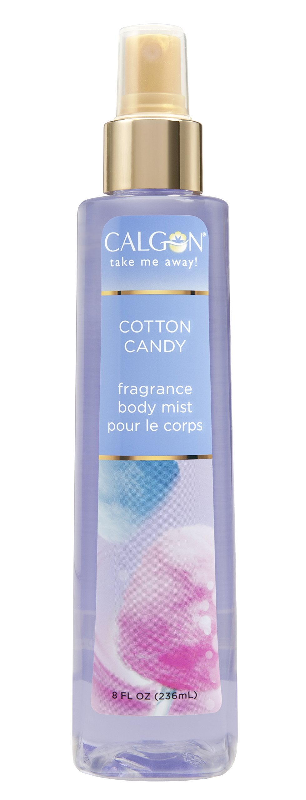 Calgon Cotton Candy Body Mist 8-ounce front view