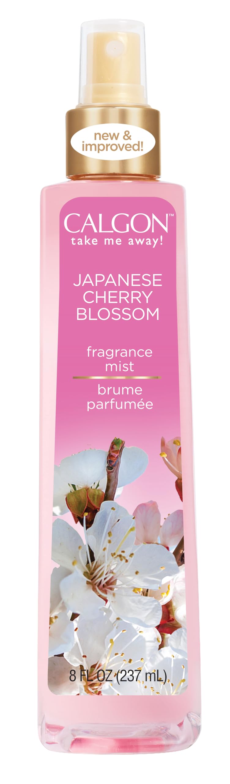 Calgon Japanese Cherry Blossom Body Mist 8-Ounce front view