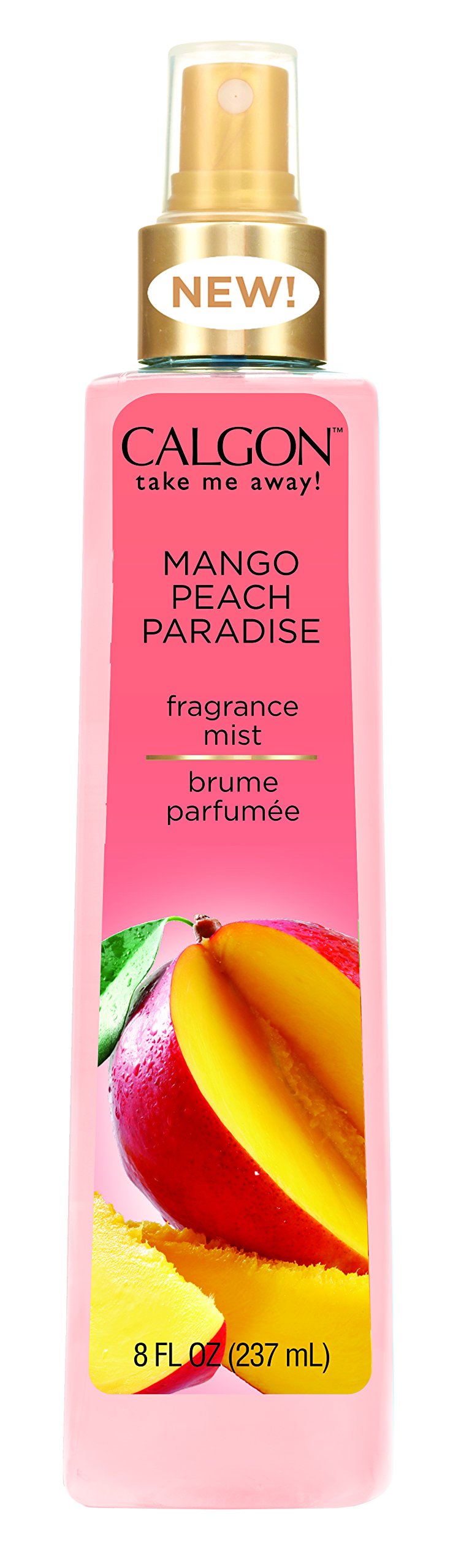 Calgon Mango Peach Paradise Body Mist 8 oz front view