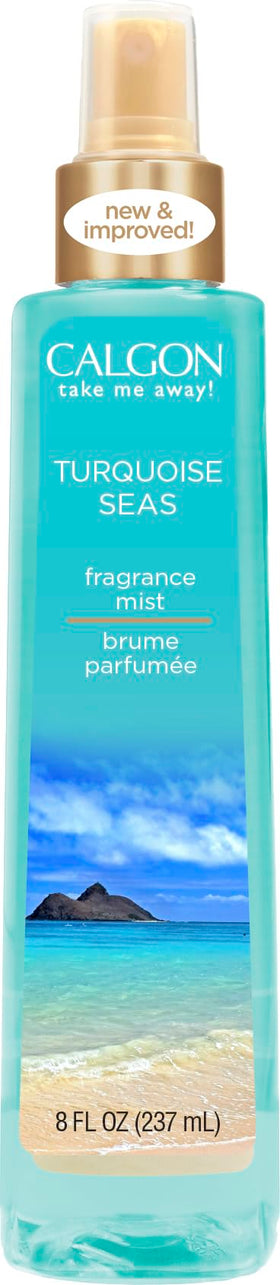 Calgon Turquoise Seas Body Mist 8-Ounce bottle front view