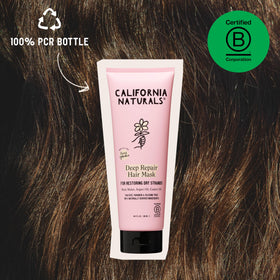 California Naturals Deep Repair Hair Mask on hair