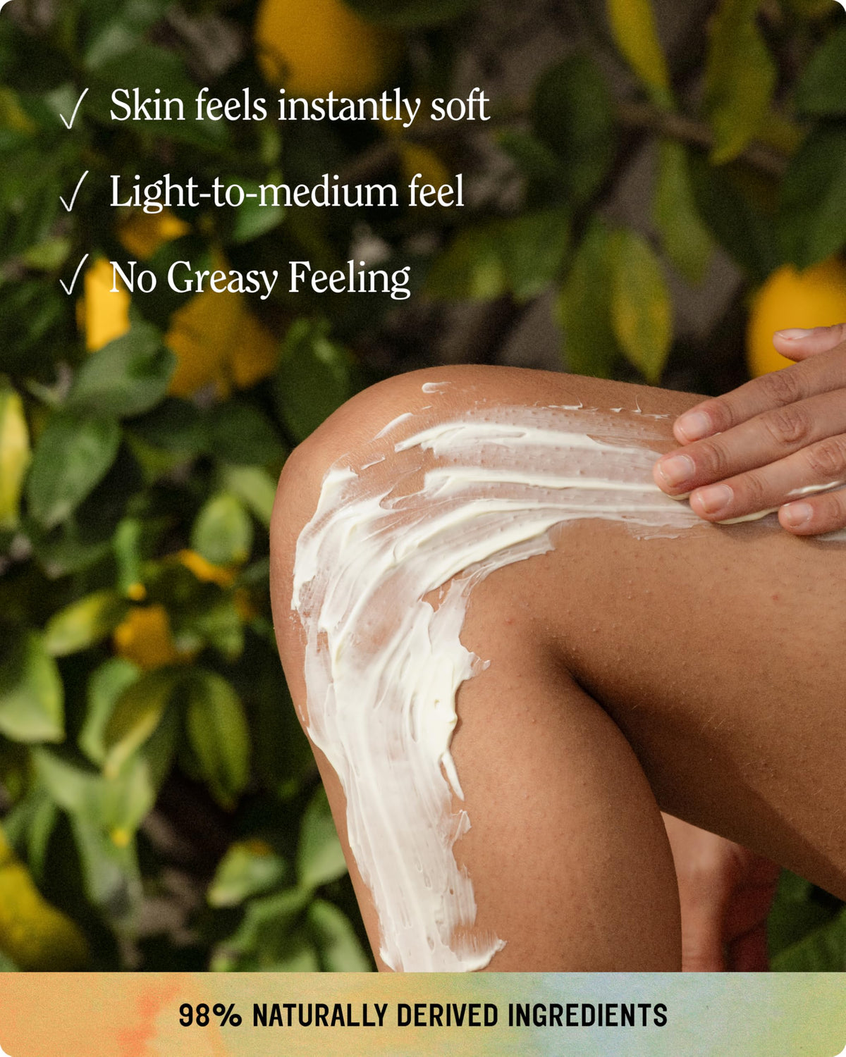 California Naturals Glow Body Lotion 16.5 oz back view with ingredient list