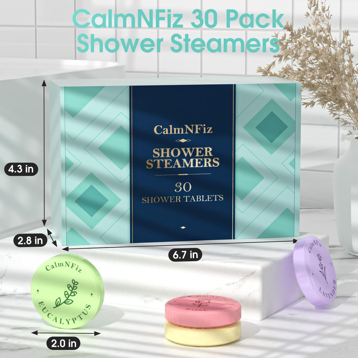 CalmNFiz shower steamers individually wrapped