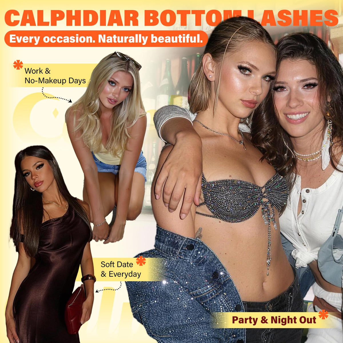 calphdiar Bottom Lash Clusters side view