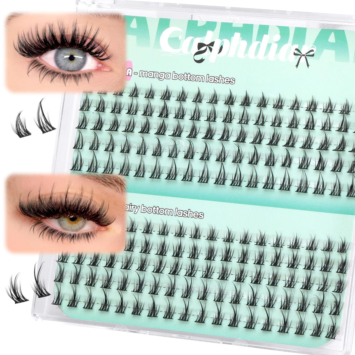calphdiar Bottom Lashes 144pcs pack front view