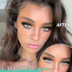calphdiar Bottom Lashes application on model